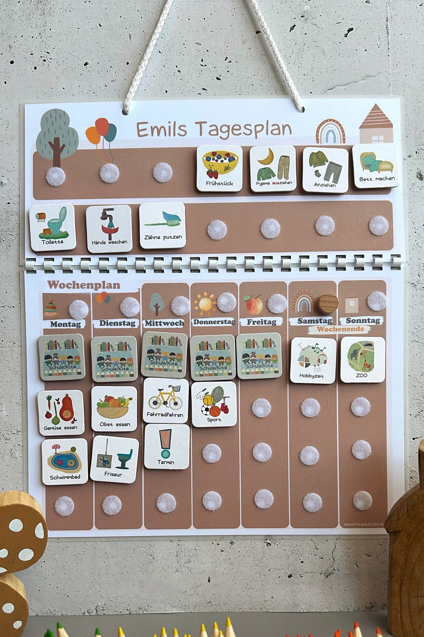 Wochenplaner für Kinder
