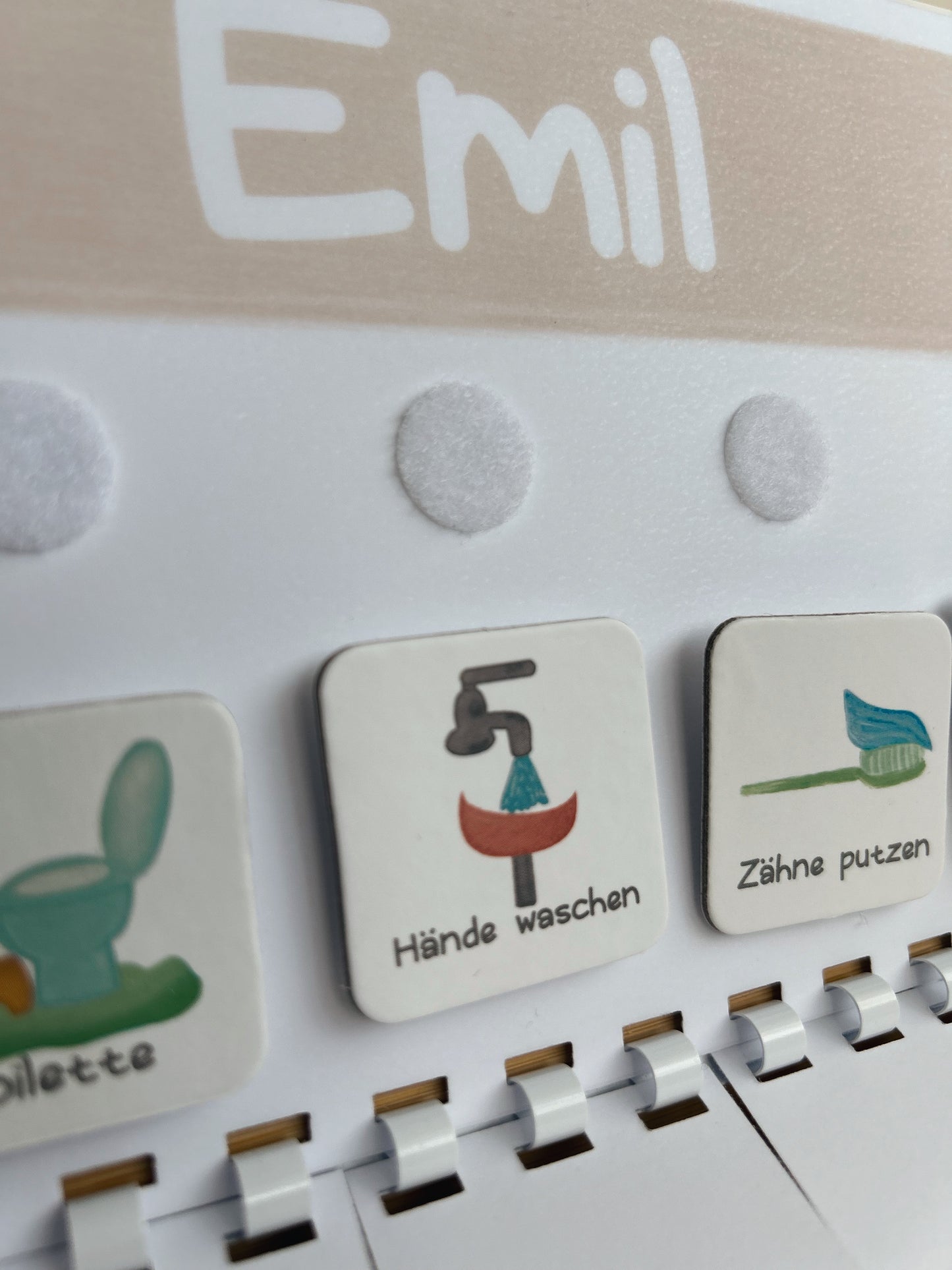 Routineplaner für Kinder, Tagesplan Kind (Beige)
