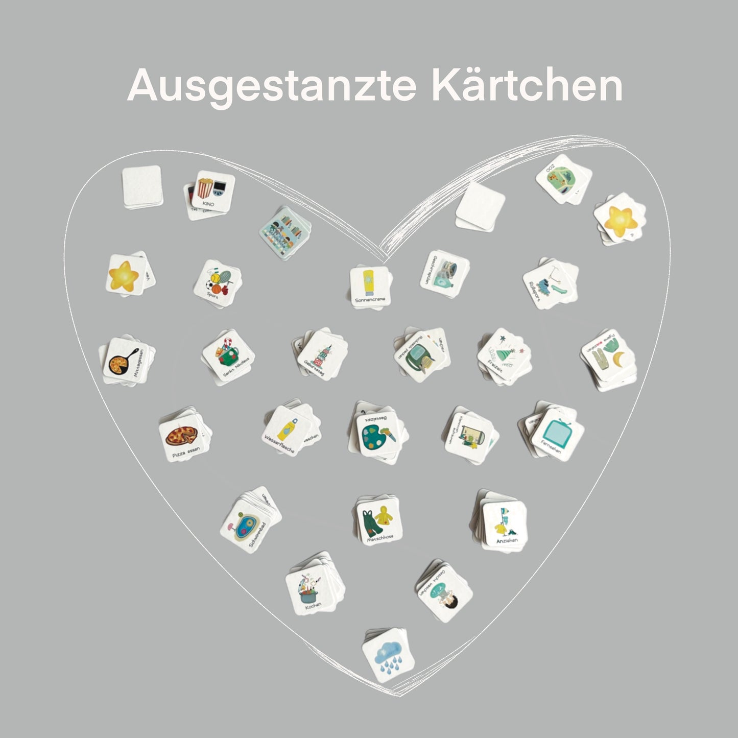 MEGA Tagesplan Set für Kinder, Wochenplan, Routineplan, Ausgestanzte Kärtchen