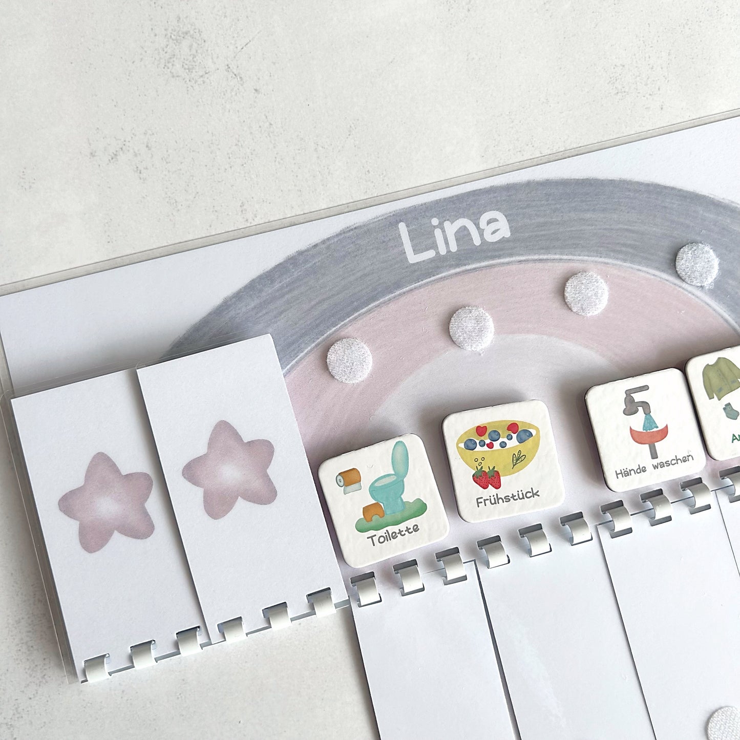 Routineplaner Set für Kinder – Morgen- & Abendroutine Tagesablauf, Kalender