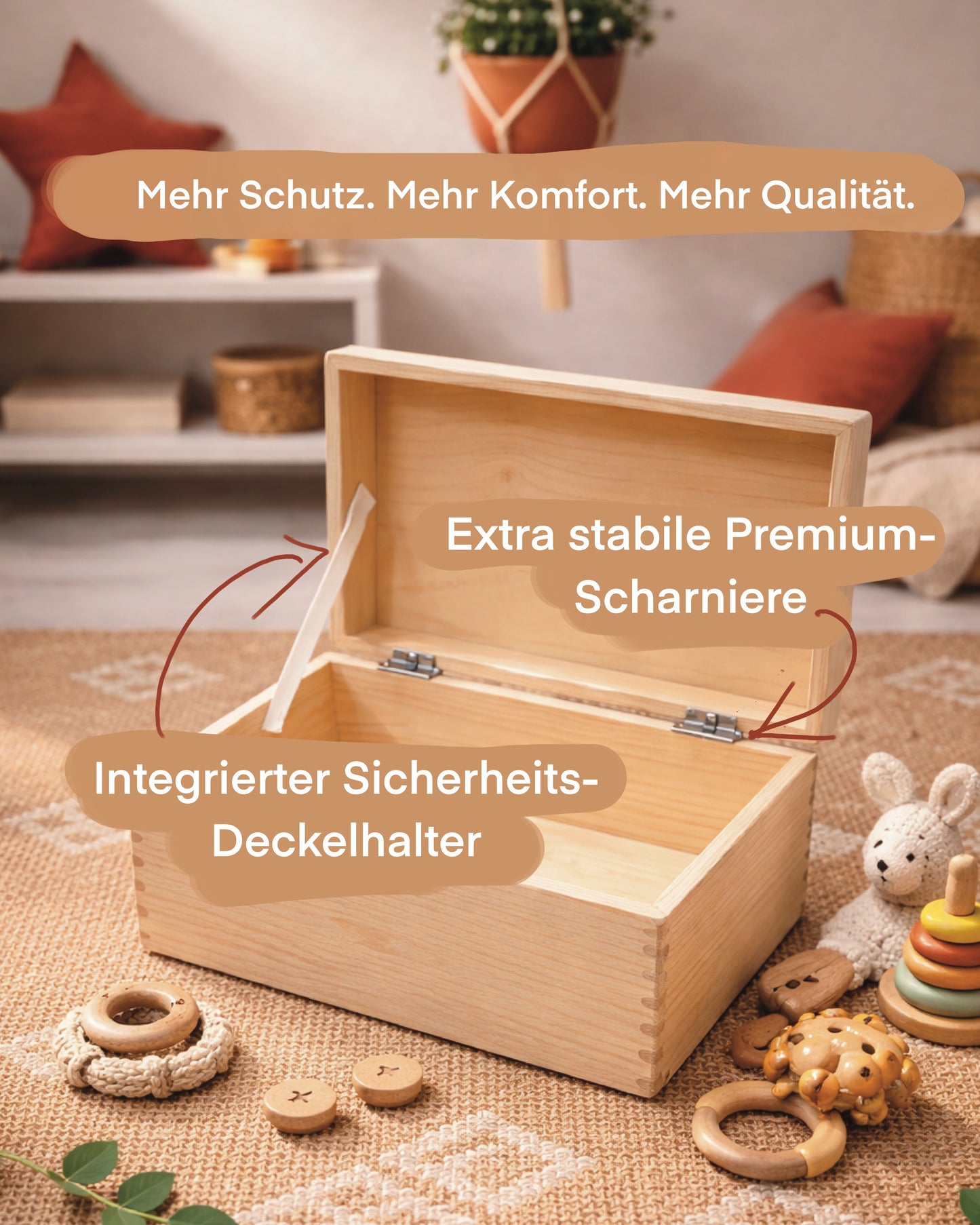 Premium Erinnerungskiste „Wunderkiste“ – Motiv Schaukelpferd