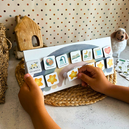 Kinder Tagesplan Routineplaner | 2in1  Morgen- & Abendroutine | Pyramide