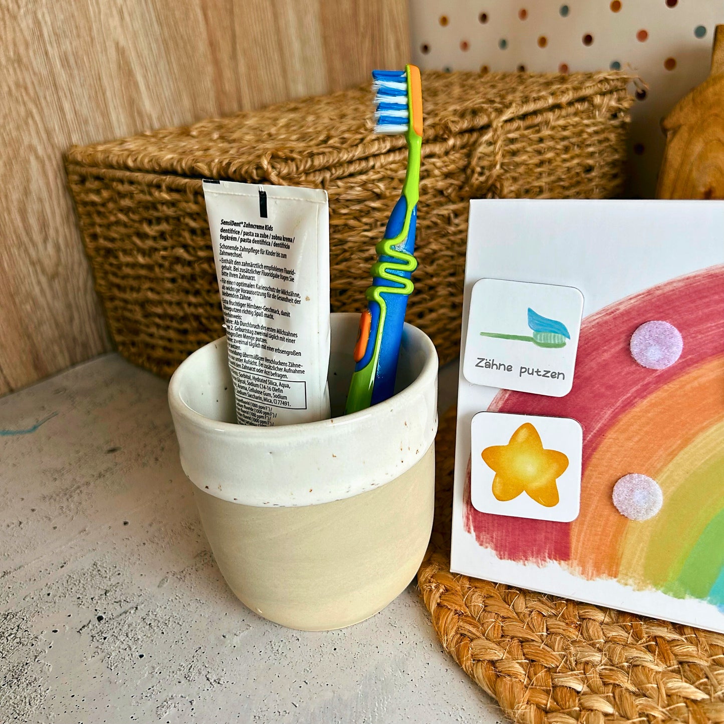 Kinder Tagesplan Routineplaner | 2in1  Morgen- & Abendroutine | Pyramide