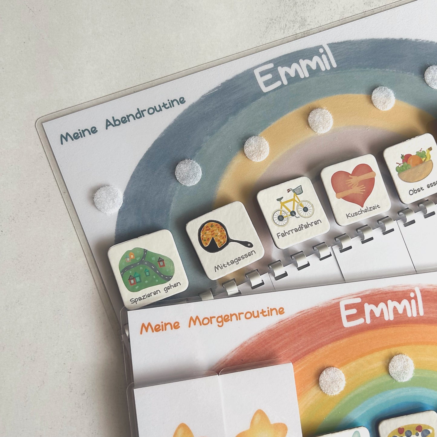 Routineplaner Set für Kinder – Morgen- & Abendroutine organisieren