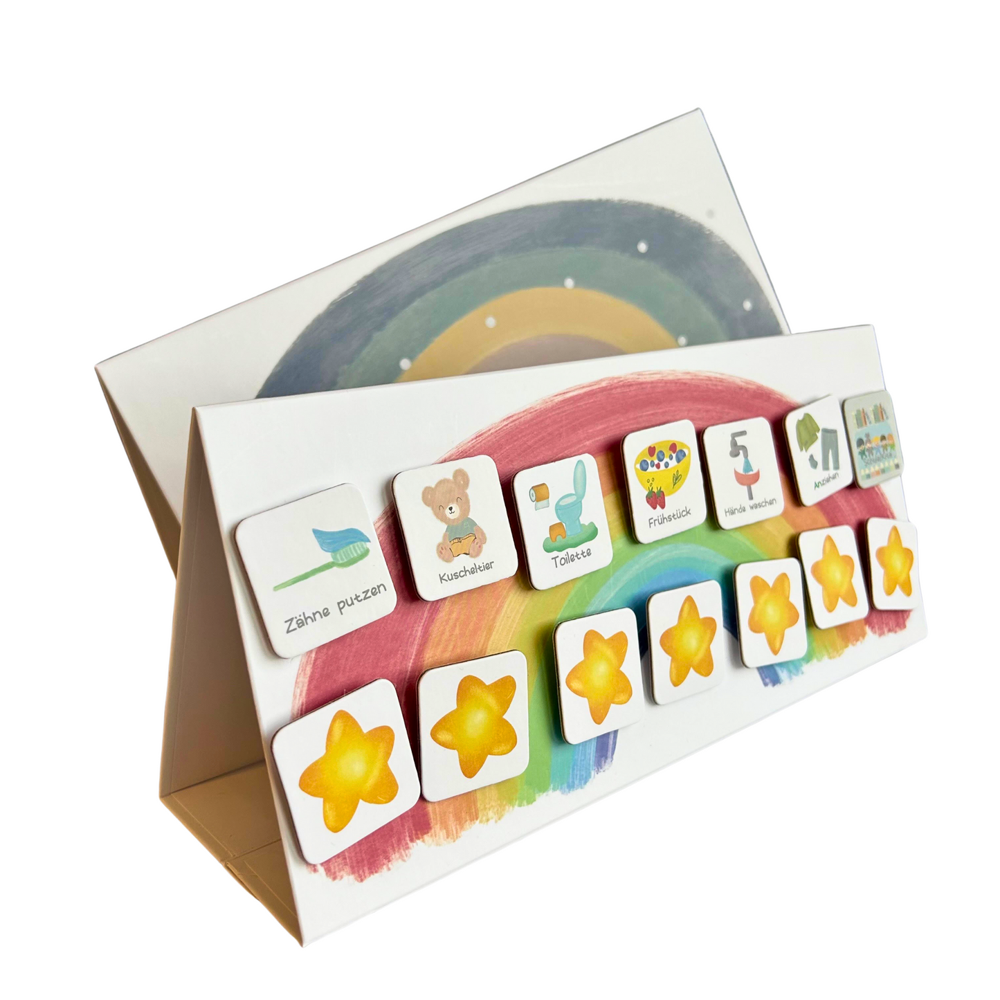 Kinder Tagesplan Routineplaner | 2in1  Morgen- & Abendroutine | Pyramide
