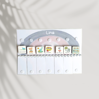 Routineplaner Set für Kinder – Morgen- & Abendroutine Tagesablauf, Kalender