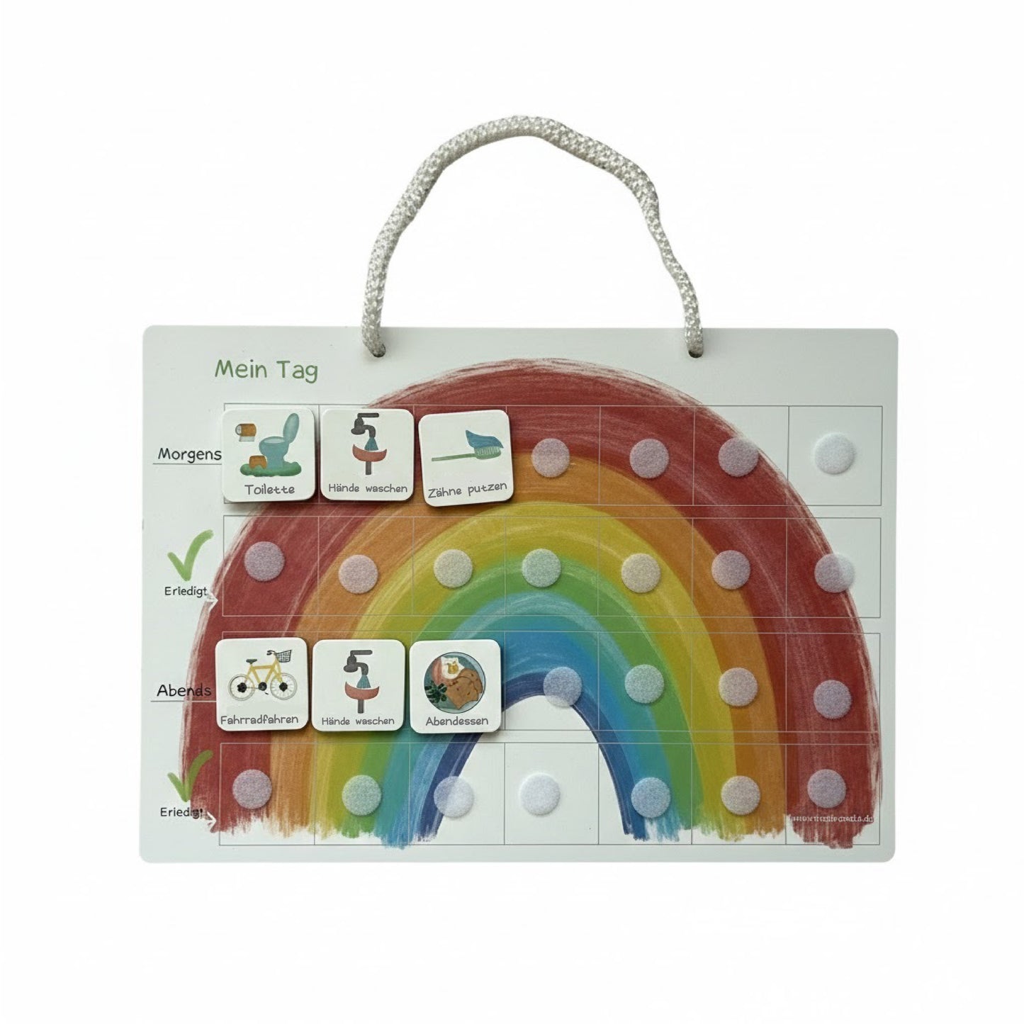 Routineplaner Kinder Main Regenbogen