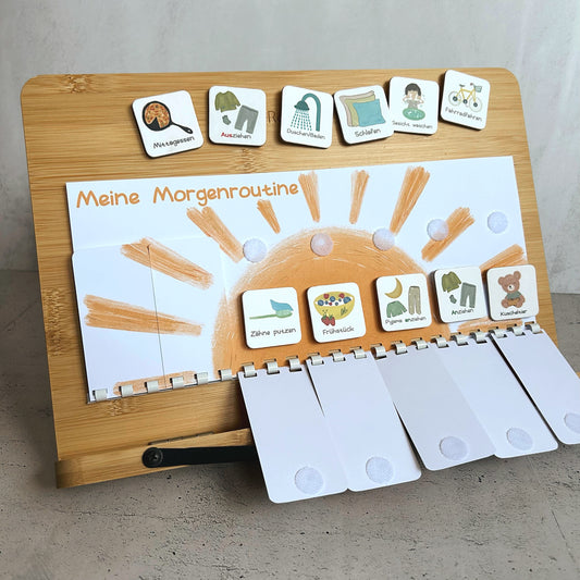 Morgenroutine für Kinder, Tagesplan, Routineplaner Kind, Sonne