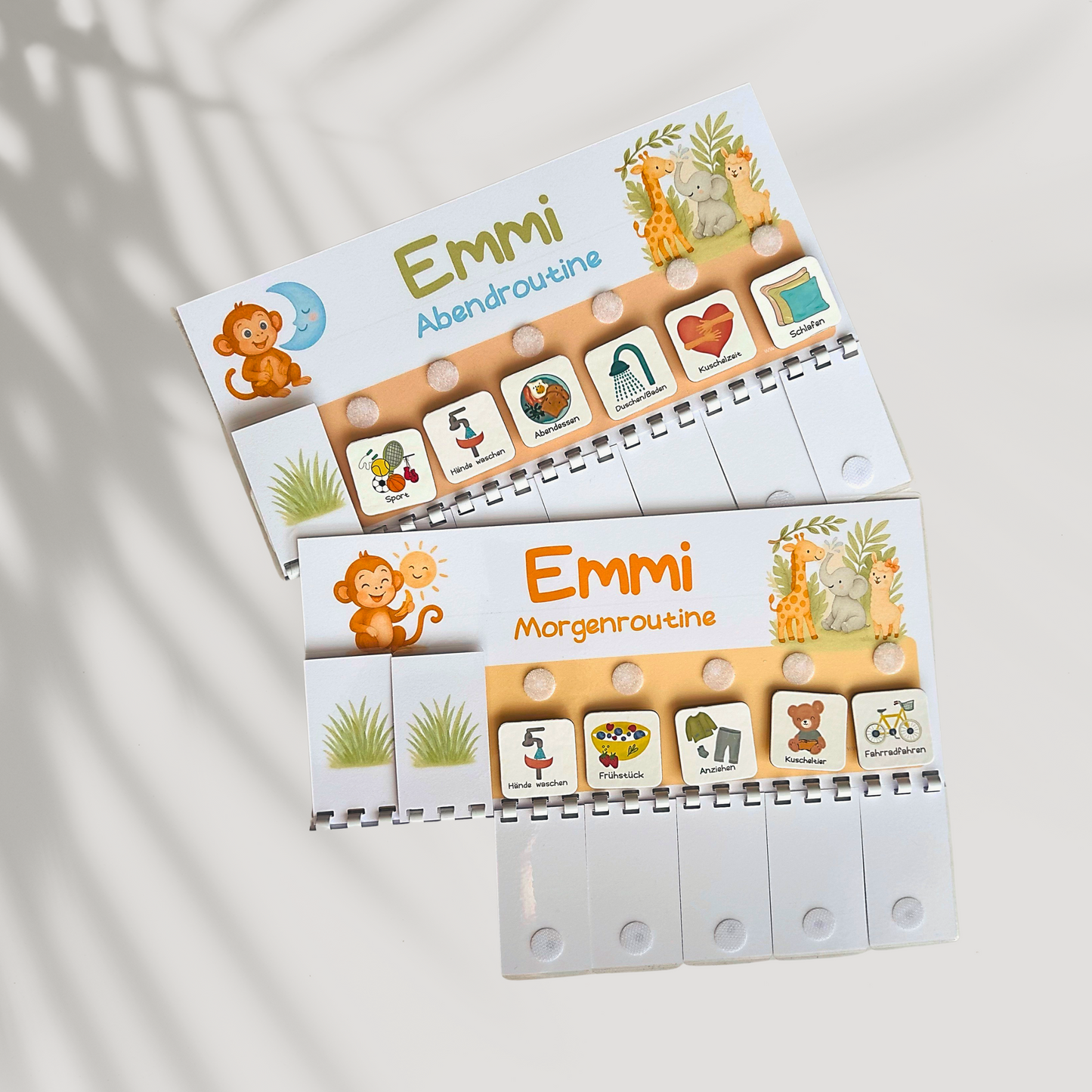 Routineplaner Set für Kinder – Morgen- & Abendroutine für KiTa Kinder, Montessori