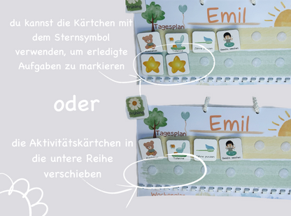 Kinder Wochenplaner und Tagesplaner Set | MEGA Wochenplaner
