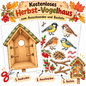 Herbst-Vogelhaus PDF für Kinder DIY